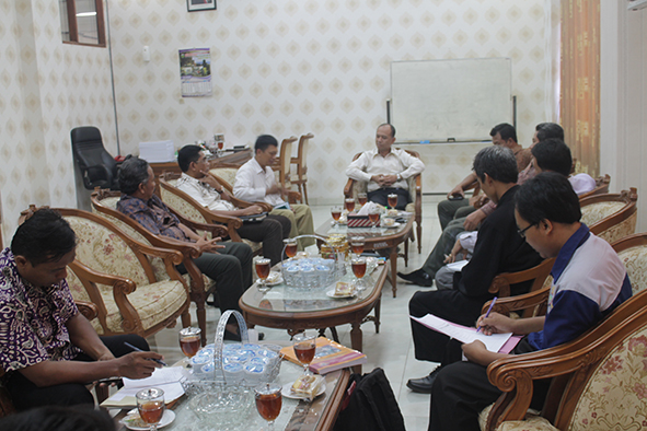 Suasana pertemuan antara Pengurus Kadin Jepara dengan Ketua DPRD Jepara.